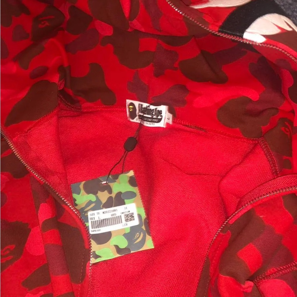 Bape Red Camo Jacket
